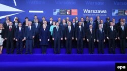 Участники саммита НАТО в Варшаве