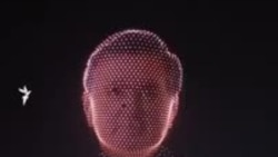 Дронами нарисовали портреты президентов трех стран Центральной Азии 