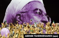 اجتماع هواداران حسن روحانی در تبلیغات انتخاباتی سال ۹۶