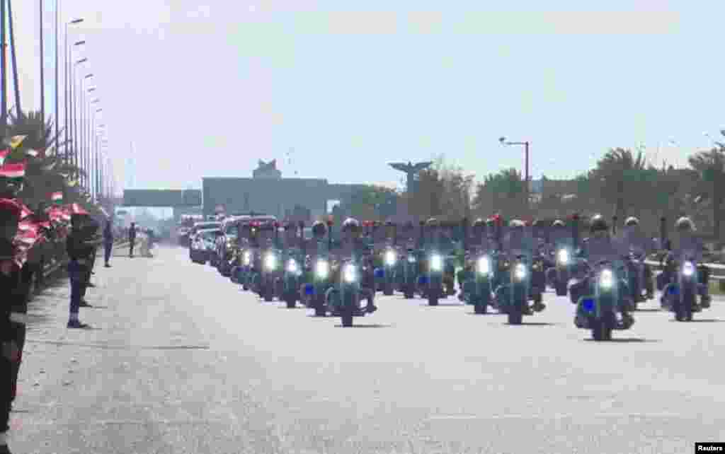 Кортеж супроводу папи Франциска під час його візиту у Багдад, Ірак