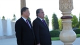 Tajikistan -- Chinese President Xi Jinping and Tajik President Emomali Rahmon, Dushanbe, 15Jun2019