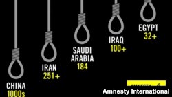 ایران بعد از چین بیشترین تعداد اعدام در سال ۲۰۱۹ را به خود اختصاص داده است.