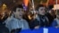 Сторонники армянской оппозиции проводят демонстрацию в Ереване. 7 декабря 2015 года.