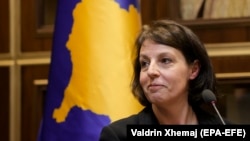Kosovar Foreign Minister Donika Gervalla-Schwarz (file photo)