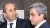 Президент Серж Саргсян (աջից) и второй президент Роберт Кочарян. 