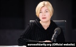 Ірына Герашчанка, дэпутатка Вярхоўнай рады Ўкраіны, фракцыя «Эўрапейская салідарнасьць»