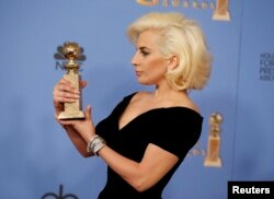 لیدی گاگا پس از دریافت گلدن گلوب بازیگری برای سریال «داستان ترسناک آمریکایی»