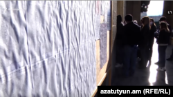 Արցախի ընտրատեղամասերից մեկի մոտ կուտակումներ են, 31-ը մարտի, 2020թ.