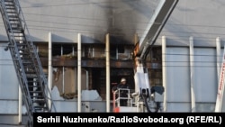 Пожар в помещении компании, которая, среди прочего, производит программу «Подробности» для телеканала «Интер», 4 сентября 2016 г.