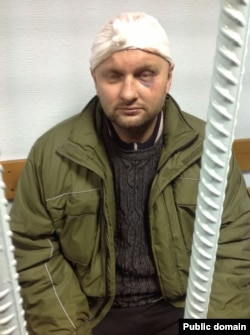 Один із затриманих (Фото Ірини Геращенко)