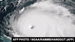 تصویری ماهواره‌ای از توفان دوریان