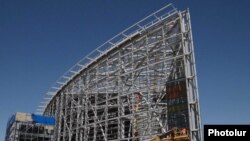 Armenia -- A new flight terminal constructed at Yerevan'z Zvartnots airport.