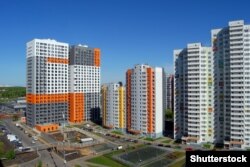 Новостройки в одном из районов Москвы