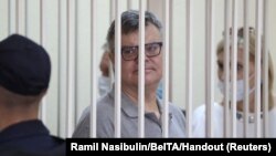 Բելառուս - Վիկտոր Բաբարիկոն դատարանի դահլիճում, Մինսկ, 6-ը հուլիսի, 2021թ.