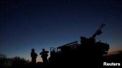 Військовослужбовці зенітно-ракетного мобільного комплексу 115-ї окремої механізованої бригади Збройних сил України