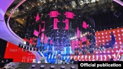 Ukraine - Completed installation stage for "Eurovision-2017" in Kyiv, 19Apr2017