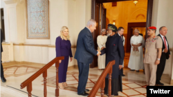 Біньямін Нэтаньягу з султанам Амана Кабусам бэн Саідам