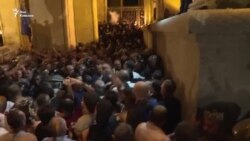 Ночное противостояние в Тбилиси