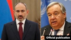 ՀՀ վարչապետ Նիկոլ Փաշինյան, ՄԱԿ-ի գլխավոր քարտուղար Անտոնիու Գուտերեշ