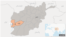 The attack occurred in the western Afghan province of Farah (marked in orange)