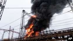 حمله هفته گذشته روسیه به یک تأسیسات برق در خارکیف اوکراین