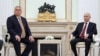 Віктар Орбан і Ўладзімір Пуцін на сустрэчы ў Маскве, 28 лістапада 2025