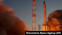 Ракета-носител "Протон-М" излита от стартовата площадка в Байконур през юли 2021 г.