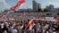 Belarus - People take part in a protest against the presidential election results demanding the resignation of Belarusian President Alexander Lukashenko and the release of political prisoners, in Minsk, 16aug2020