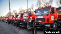 "Тазалык" ишканасынын техникасы. Бишкек. Ноябрь, 2025