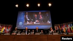 یکی از نشست‌های سازمان منع سلاح‌های شیمیایی (OPCW) در لاهه