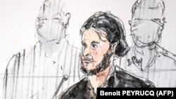 Салах Абдесламдын колго тартылган сүрөтү.