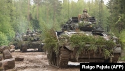 Навчання під керівництвом Естонських сил оборони за участі військовослужбовців сил НАТО. Тапа, Естонія, 27 травня 2021 року.