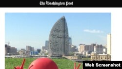 Bakıda Trump otel qülləsi  - Washington Post-dan görüntü
