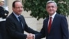 France -- French President François Hollande (L) meets his Armenian counterpart Serzh Sarkisian at the Élysée Palace, 12 Nov, 2012