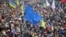 Прапор ЄС під час Віче на Майдані Незалежності, 25 листопада 2013 року (архівне фото)