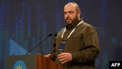 Міністр оборони України Рустем Умеров виступає під час форуму «Україна. Рік 2024». Київ, 25 лютого 2024 року