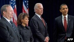 США -- Барак Обама представляє свою нову економічну команду, Чікаго, 24 листопада 2008 р. 