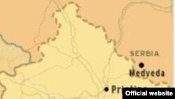 Мапа південної Сербії