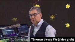 Президент Туркменистана Гурбангулы Бердымухамедов (кадр из программы государственного телевидения Туркменистана) 