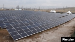 Armenia - A newly constructed solar power plant in Talin, 7Nov2017.