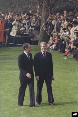 با جیمی کارتر در واشنگتن در پاییز ۱۹۷۷