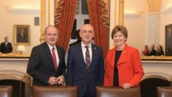 Давид Залкалиани сегодня встретился с авторами критических писем – сенаторами Джимом Ришем и Джинн Шейхин