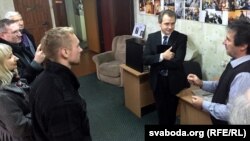 У часе імпрэзы на выставе распавялі пра гісторыю АГП у Берасьці