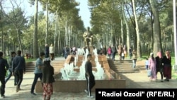 Парк имени Айни в Душанбе после реконструкции