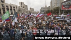 Москвадагы митинг. 10-август, 2019-жыл.