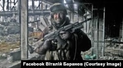 Максим Ридзанич «Адам» під час ротації у Донецькому аеропорту