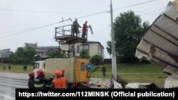 Наступствы моцнага ветру ў Менску ў 2019 годзе. Ілюстрацыйнае фота