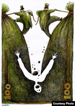 Робота «Капіталізм» отримала 2-й приз на міжнародному фестивалі карикатури «Падіння Уолл-Стріт»