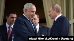 از راست: پوتین و نتانیاهو