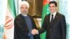 Eýranyň prezidenti Hassan Rohani we Türkmenistanyň prezidenti Gurbanguly Berdimuhamedow